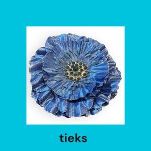 Tieks Midnight Blue Flower